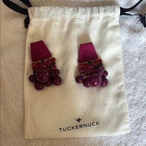 Tuckernuck Purple Statement Earrings